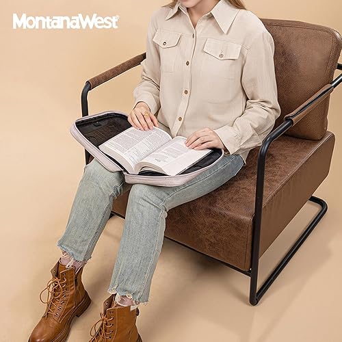 Miniatura 9 de Montana West Funda para la Biblia para mujeres y hombres con marcapáginas de cuero, fundas de transporte, bolsa de iglesia para protección al aire