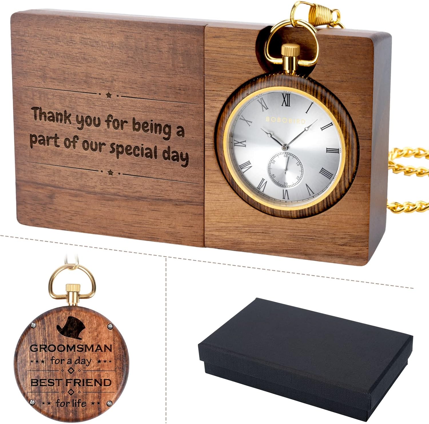 2win Personalized Engraved Pocket Watches for Men Dad Son Custom Watches Exquisite Pocket Watch Gifts for Anniversary Christmas Fathers Day Birthday