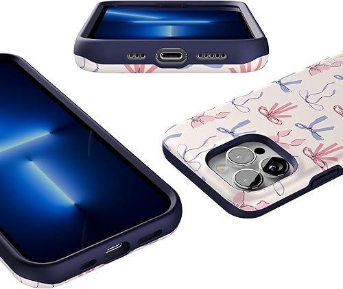 Vista 588 de Casely iPhone 13 Pro Case Compatible with MagSafe Blue Marble Case