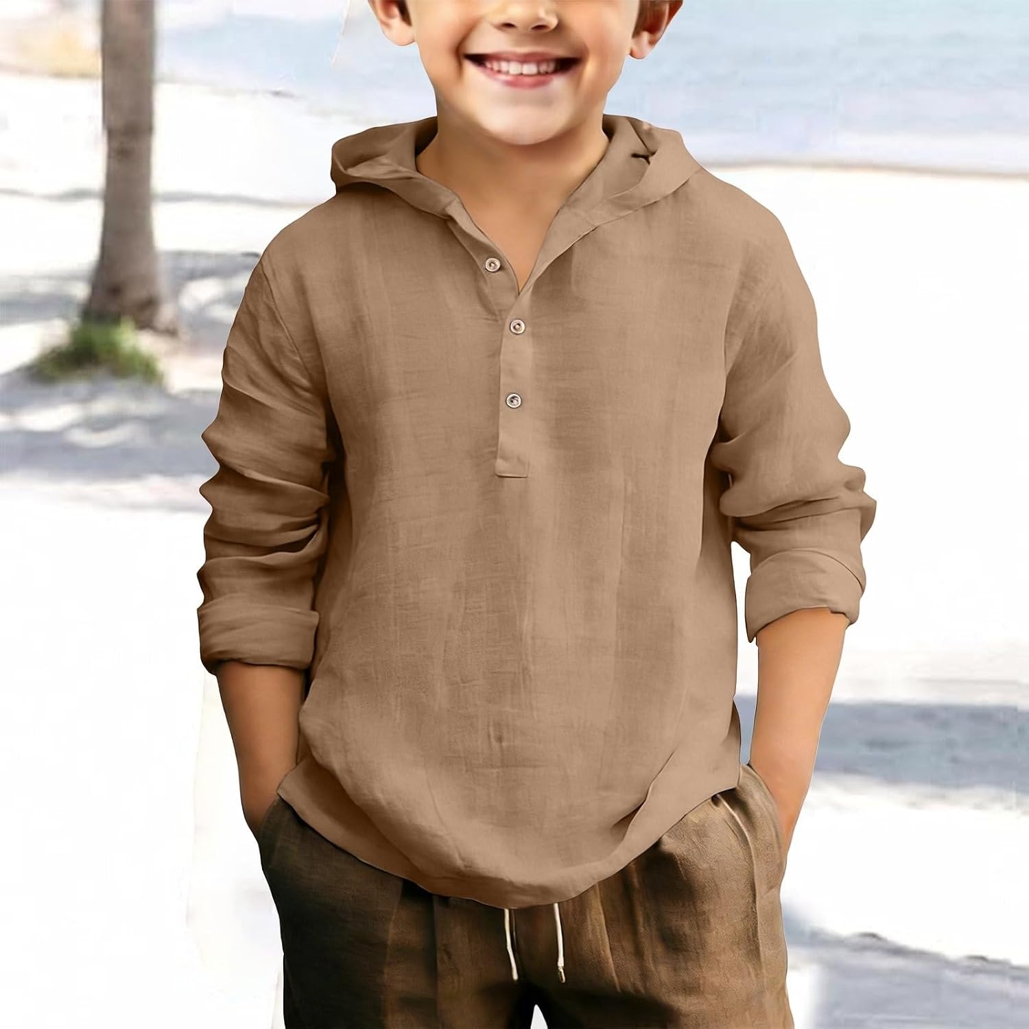 Button Down Shirt Girls Cotton Short Sleeve Blouses V Neck Collared Button Up Summer Beach Solid Short Sleeve Tops