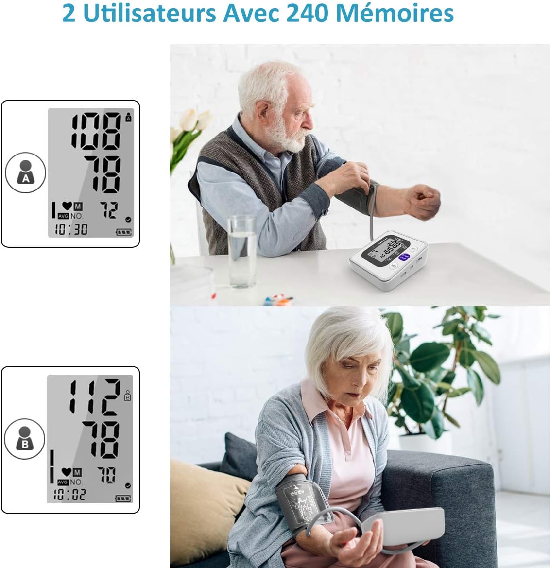 Two Users with 240 Memories Feature