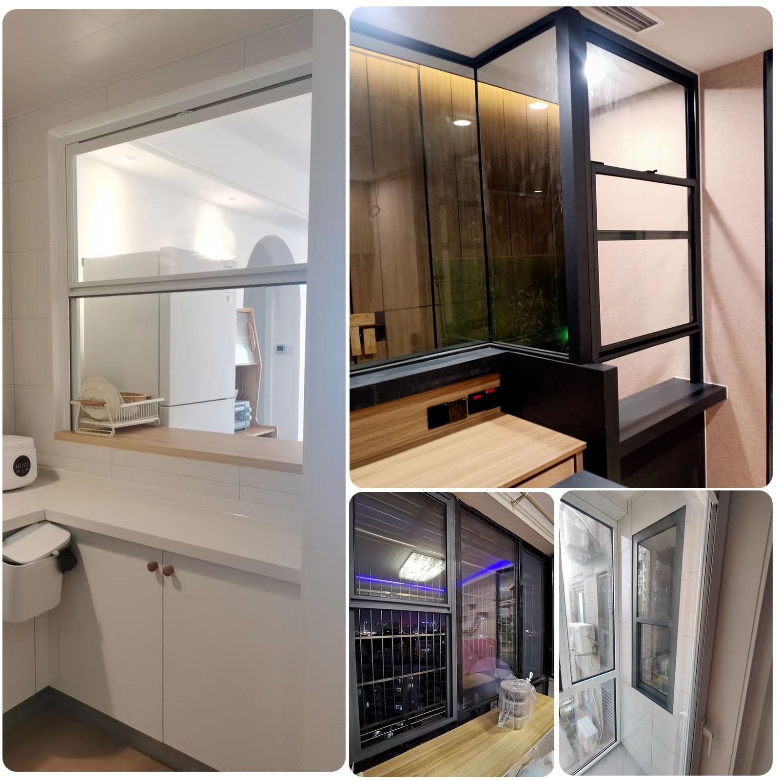 Ventana de cobertizo de aluminio negro de 27 x 41 pulgadas, elegante repuesto deslizante ventilado para sótanos, hogares, duchas y gallineros, resistente a la intemperie y fácil de instalar