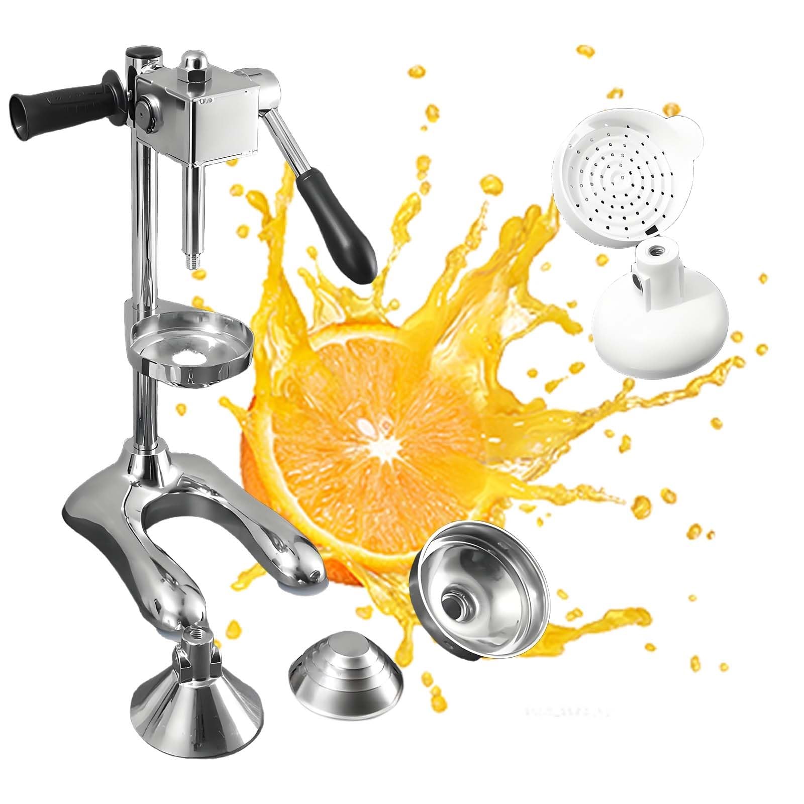 Spremiagrumi per Agrumi Manuale Pesante Professionale - Spremiagrumi in acciaio inossidabile per uso professionale, per limone, arancia, melograno, alto volume per cucina