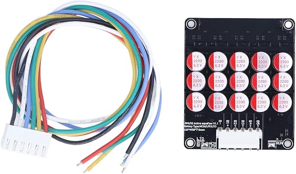 Battery Active Equalizer Universal Cell Balancer Board 5A for LTO LFP LPO NCM, High Precision 5mV Accuracy with Sleep Mode and 2OZ Copper PCB 4-5S