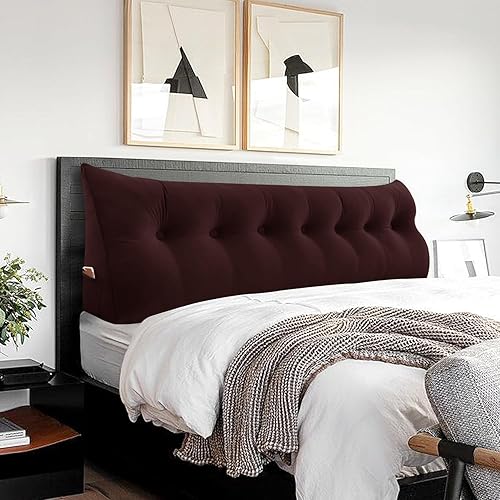 Miniatura 21 de Almohada para Cabecero - Almohada de Cama Grande 3 en 1 como Almohada de Lectura de Cuña, Almohada Grande para Sofá Cama Diurna o Cojín de Respaldo