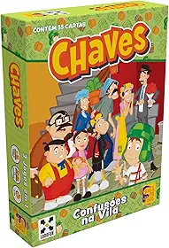 Galápagos, Chaves: Confusões na Vila, Jogo de Cartas para Amigos, 2-5 jogadores, 30 minutos por partida