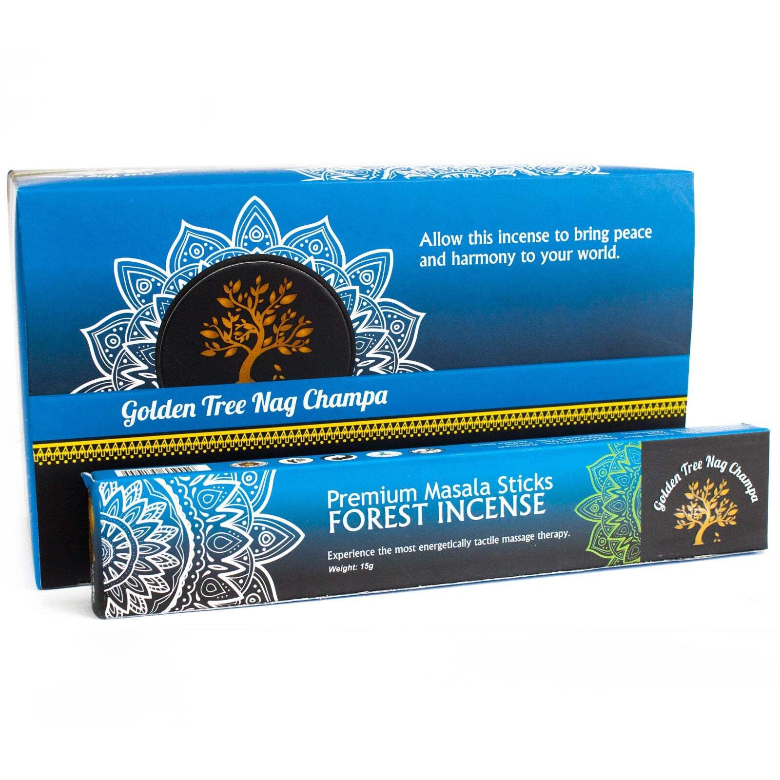 Ancient Wisdom Golden Tree Nag Champa Incense - Forest Blend
