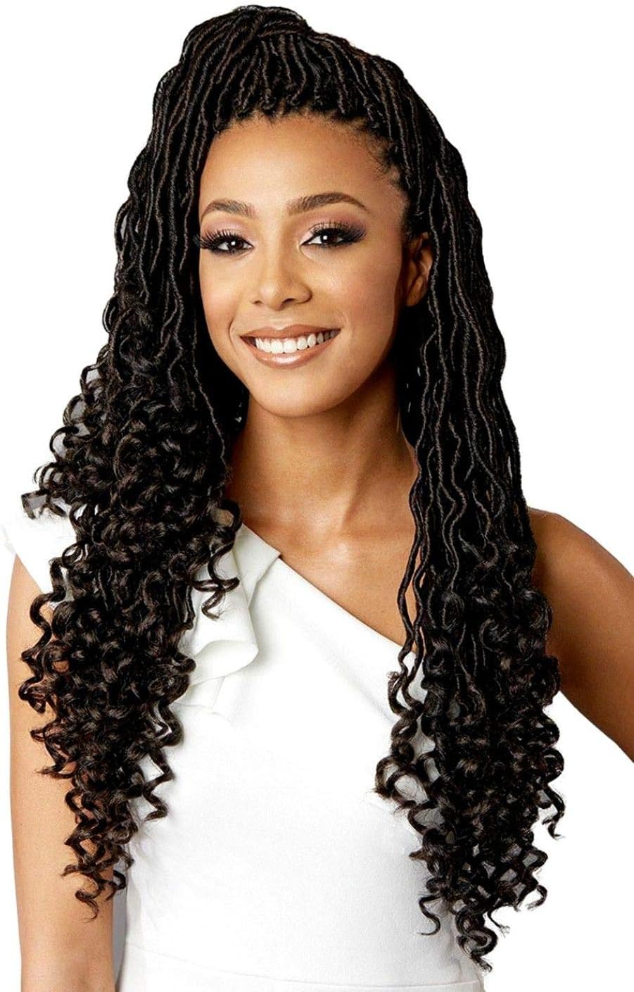 BOBBI BOSS AFRICAN ROOTS BRAID COLLECTION CROCHET DIVA LOCS (GODDESS LOCS) 18 INCH (1B)