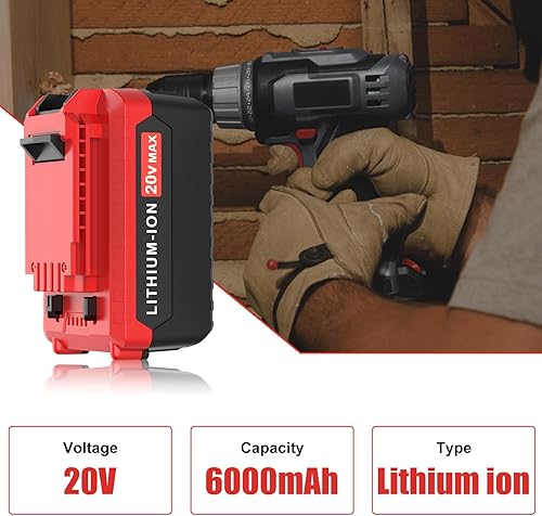 Miniatura 2 de Dosctt Reemplazo de batería PCC685LP de 6000 mAh de 20 voltios para cable Porter, batería de litio de 20 V, compatible con cable Porter de 20 V,