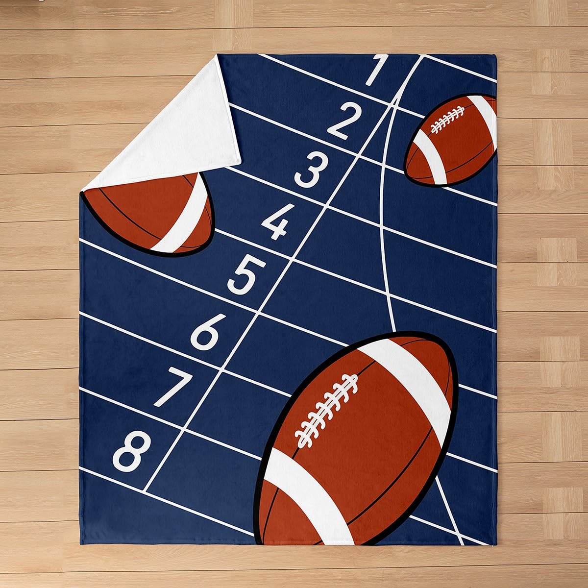 Football Fleece Throw Blanket Baby Blankets For Boys And Girls Sports