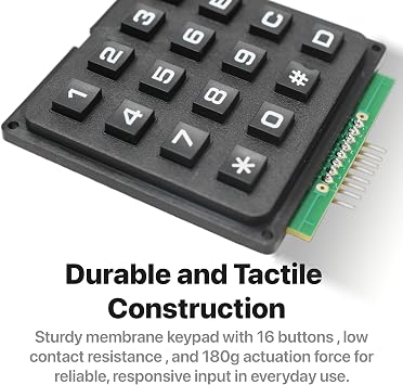 LONELY BINARY 2パック 4x4マトリックスキーパッド I2Cアダプター付き Arduino IDE用