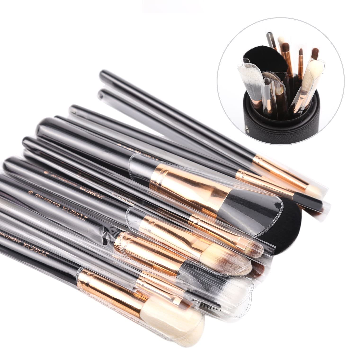 Amazon.com: Z'OREYA Premium Travel makeup brush set 12 pieces