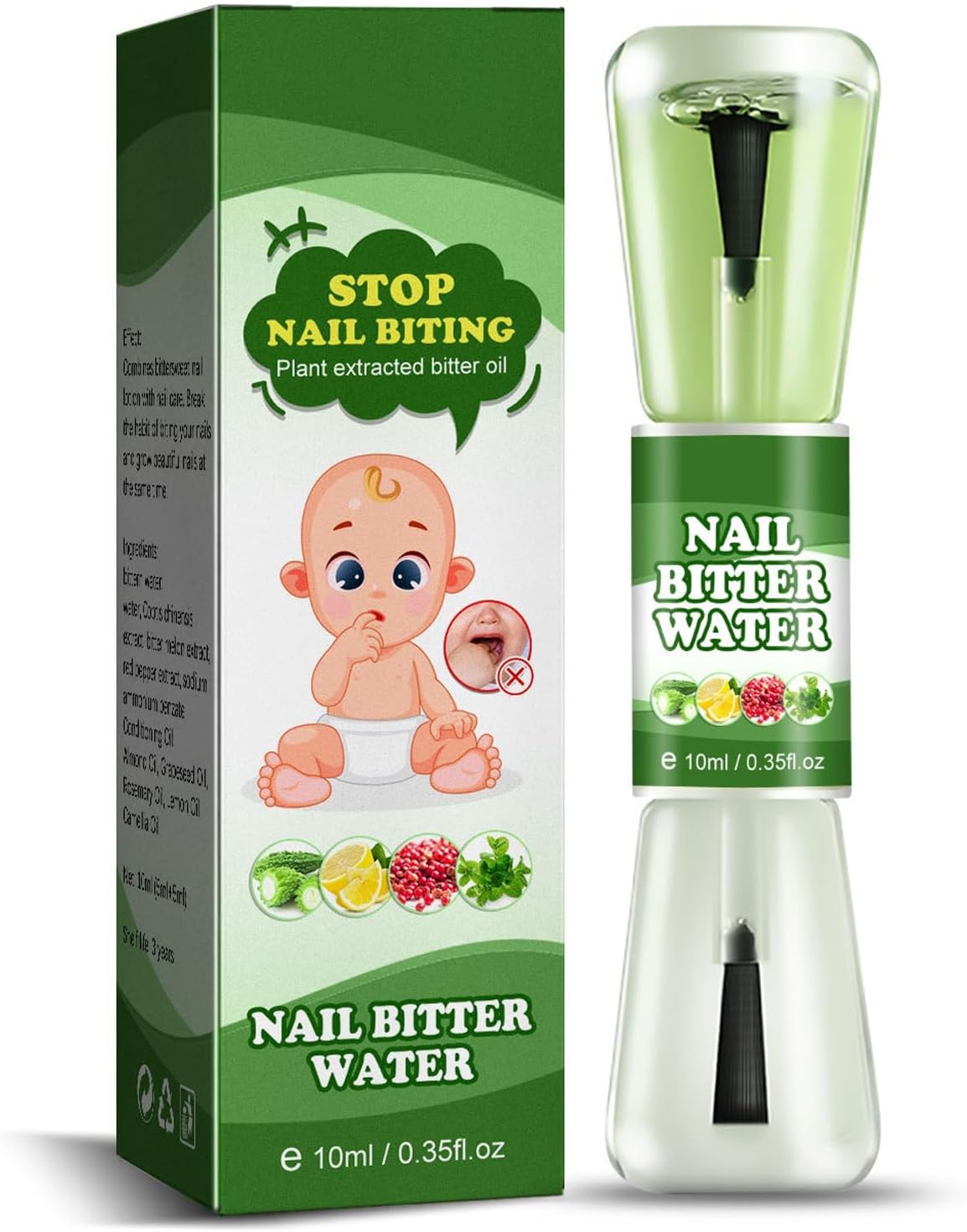 Anti Nail Biting Polish - Stop Nail Biting - Nail Biting Prevention for Teenagers & Adults - Nail Care Bitter Taste Safe Natural Plant Extract
