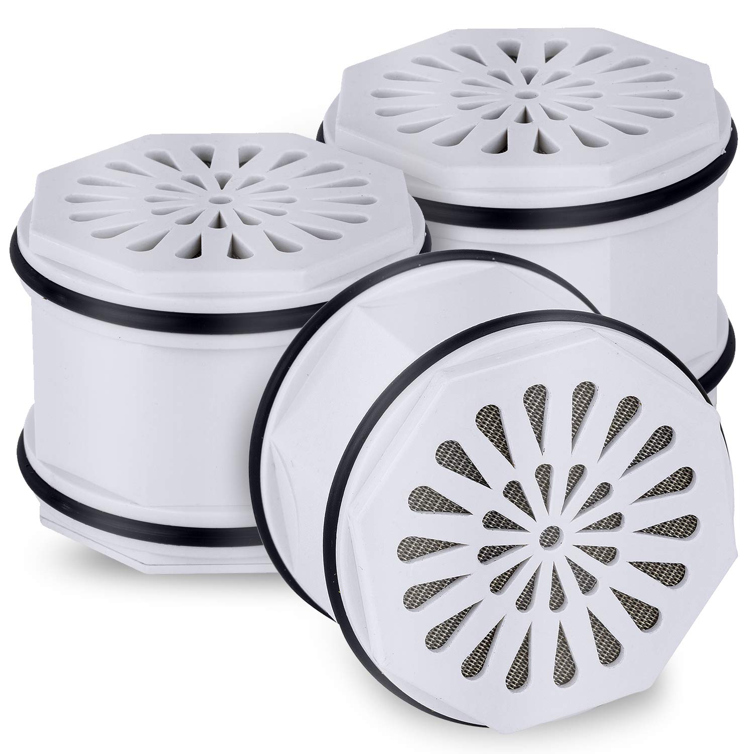 WHR-140 Shower Head Water Filter Replacement. Compatible with Culligan WHR-140, WSH-C125, HSH-C135, RDSH-C115, S-H200-C, S-W100-C, ISH-100. -PURELINE (3 Pack)