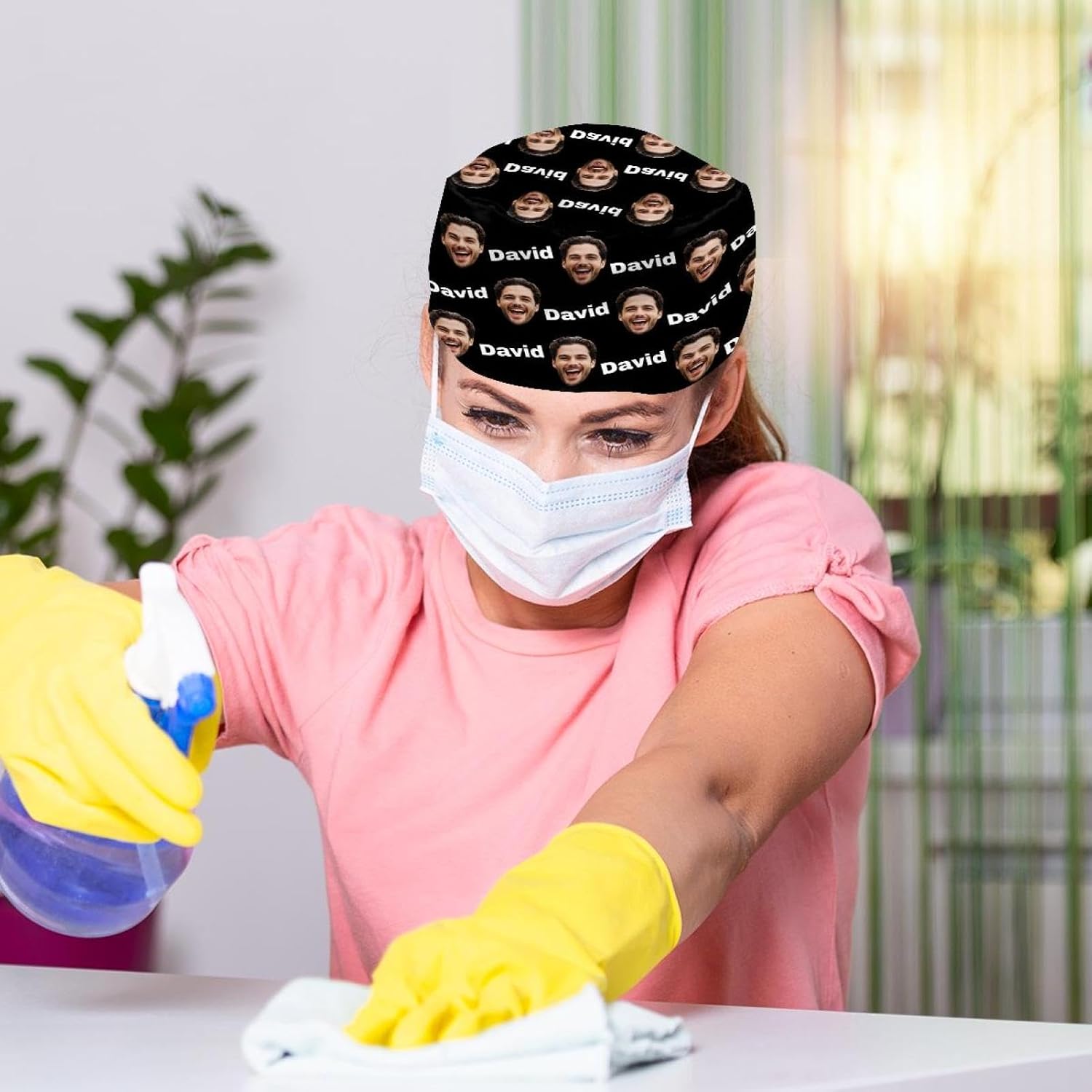 Custom Scrub Cap Men Women Personalized Face Scrub Caps Women, Surgical Cap