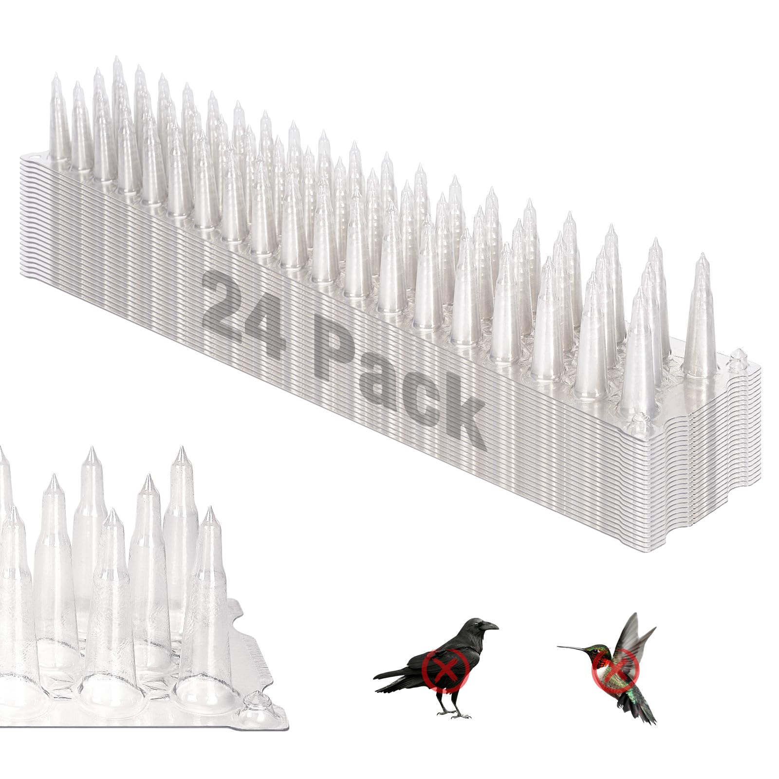 Pics anti-oiseaux Glosaie dispositif de protection de jardin