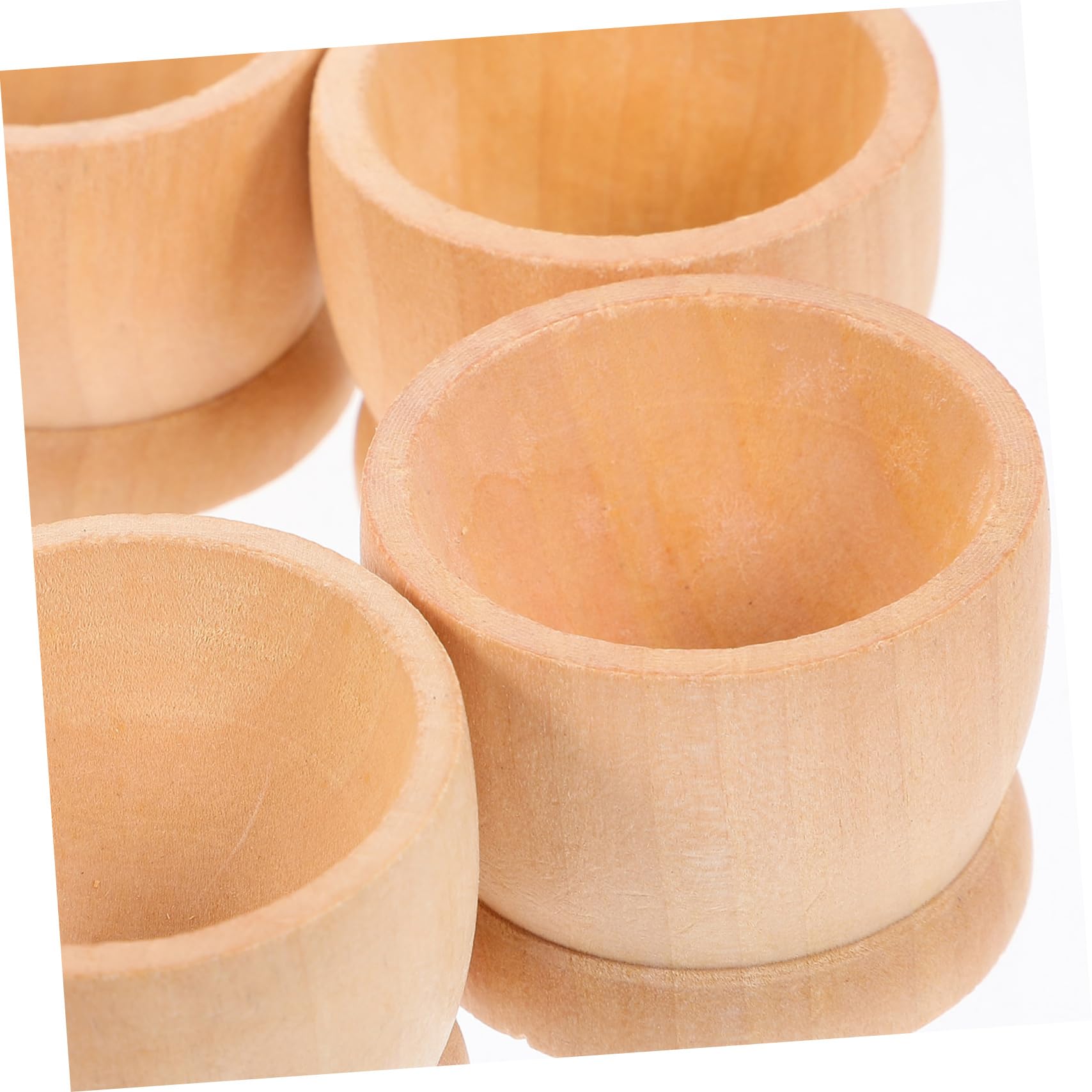 SEWACC 45pièces Support à Œufs Bois Naturel Lot de Coquetiers pour Décoration De Pâques Base Bois pour De Pâques Accessoire De Fête Charmant Et Pratique