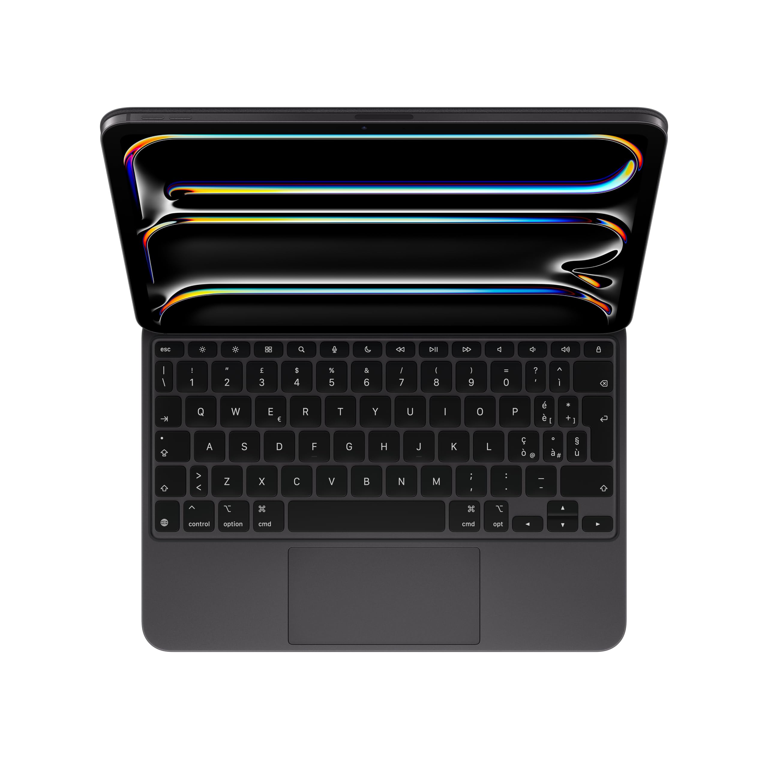 Apple Magic Keyboard per iPad Pro 11'' (M4), comodissima per scrivere e con trackpad integrato, tasti funzione, Italiano — Nero