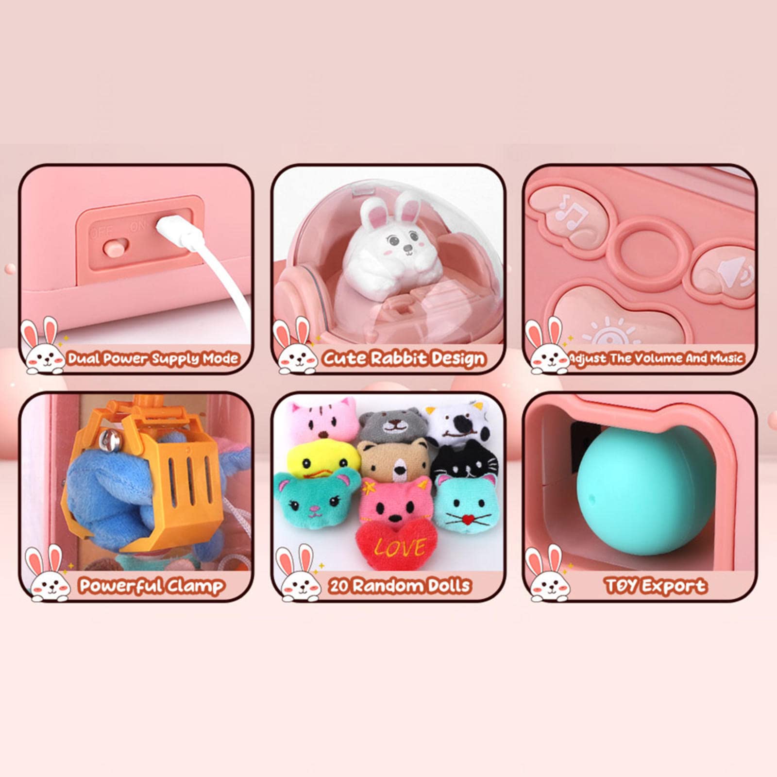 クレーンゲーム　UFOキャッチャー　おもちゃ　ぬいぐるみ付き　本体　小型 Amazon.co.jp: ufoキャッチャー ， ミニぬいぐるみ20個と小さな