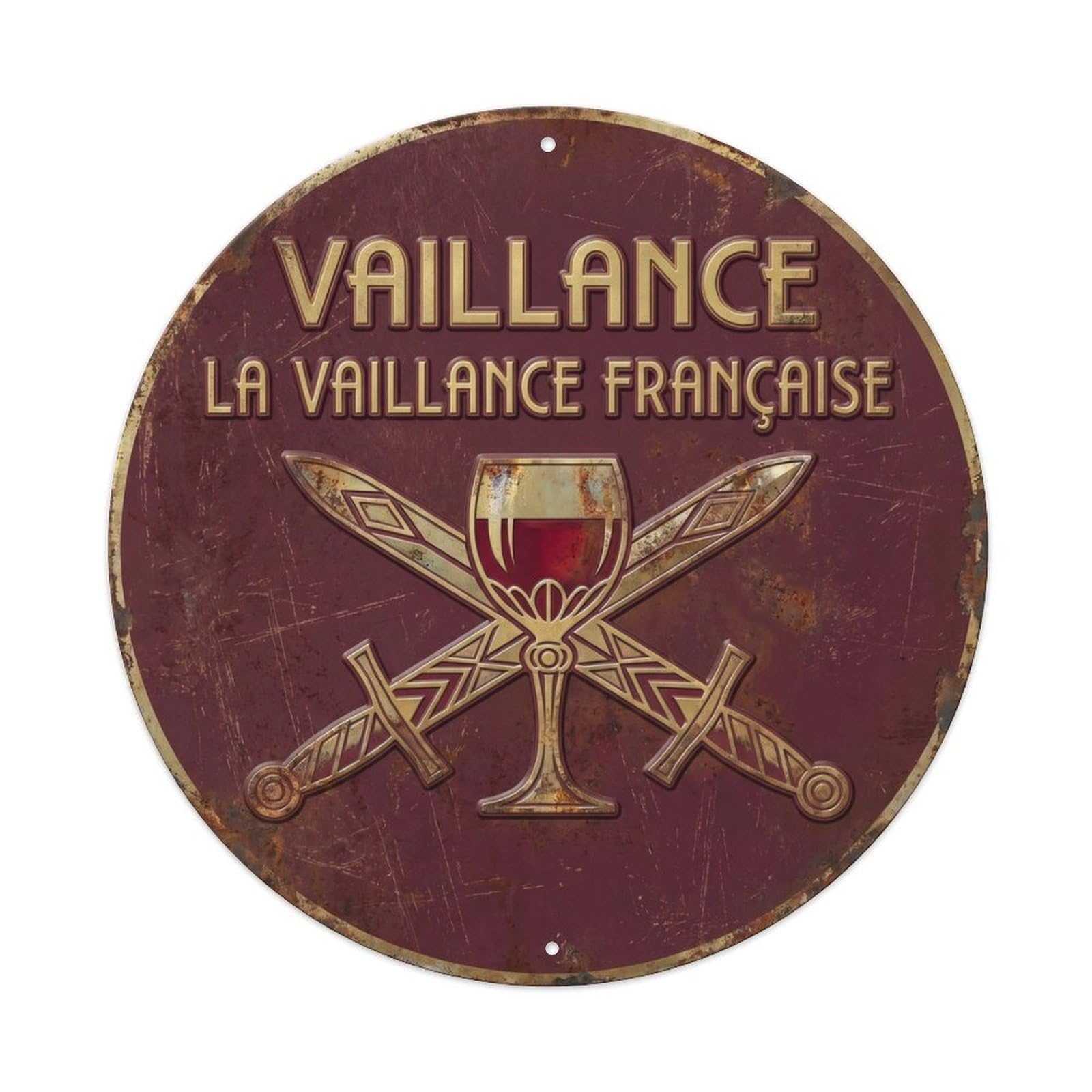 Valor Humorous Lounge Valor Metal Tin Sign