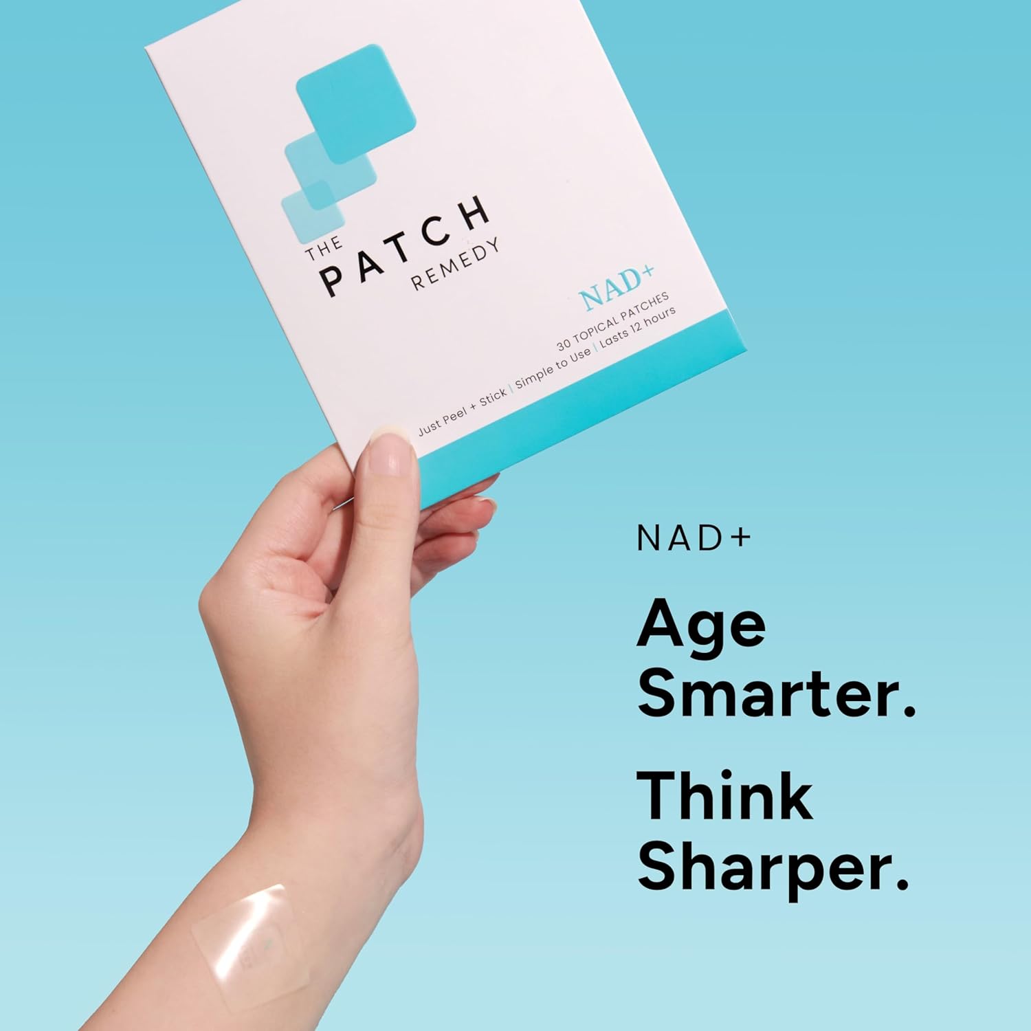The Patch Remedy NAD+ Patch - NMN, Resveratrol, CoQ10, NAC, Astaxanthin, PQQ | 30 Patches - Image 3