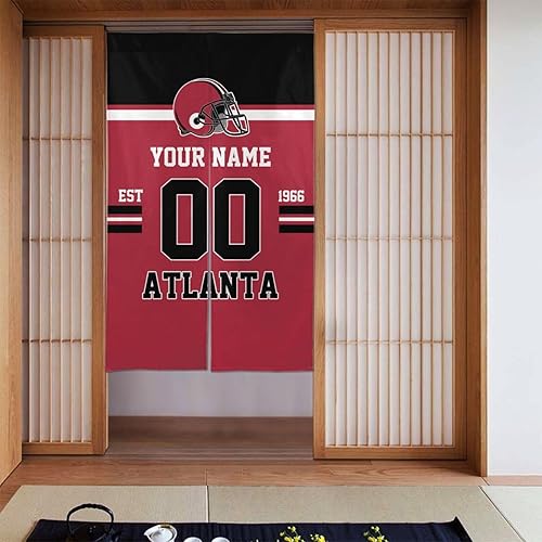 Miniatura 4 de Atlanta - Cortinas para puerta, panel de cortina personalizado con número de nombre, cortina japonesa personalizada para dormitorio, divisor de