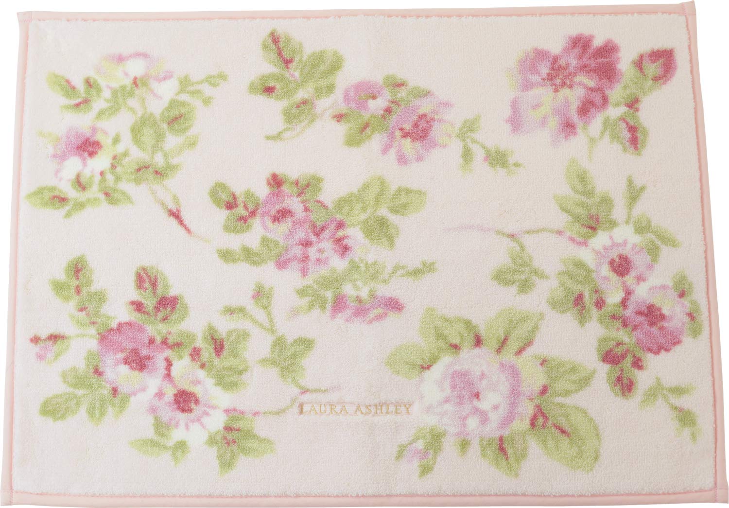 Amazon｜ローラアシュレイ 「アンジェリカ」 バスマット ピンク 約50