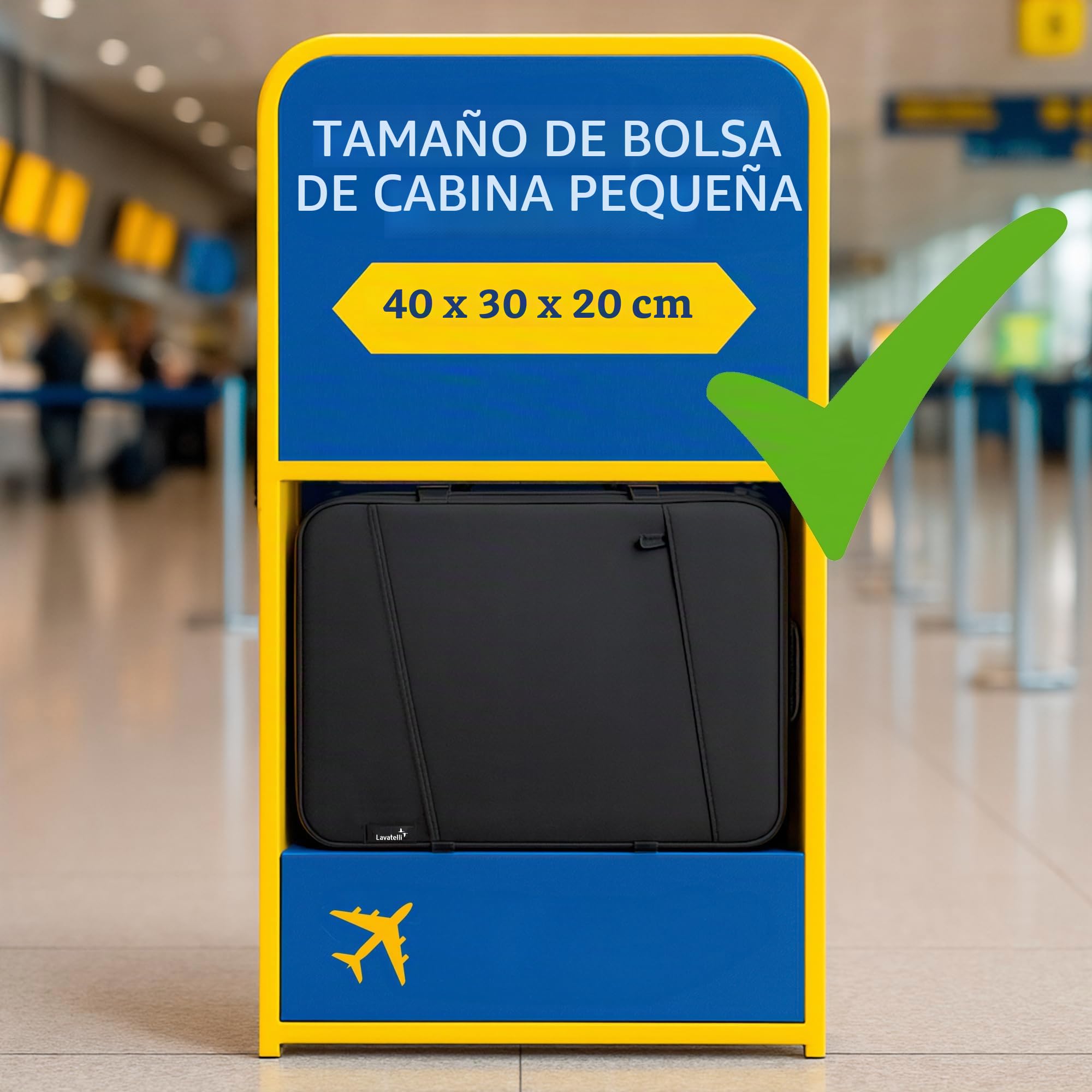 Lavatelli, Mochila Vacío Ryanair 40x30x20 + Bomba USB-C & 2 Bolsas 40x45 | Vac-u-Bag, Equipaje de Mano Low Cost EasyJet | Mochila Premium de Viaje