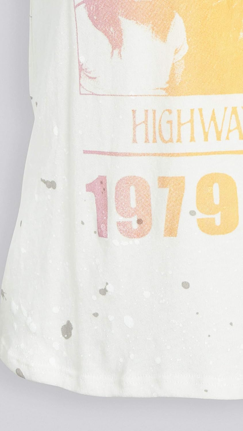 CHASER AC/DC Highway to Hell Tour Gauzy Cotton Slim Tee Salt MD