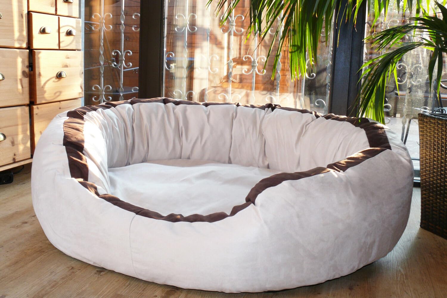 ROYALS RORE Dog Bed & Cat Bed for Winters Washable Reversible Pet Beds CreamAnti Slip Hand or Machine Washable (S) (B0CW6GQZWP) Amazon Price History, Amazon Price Tracker