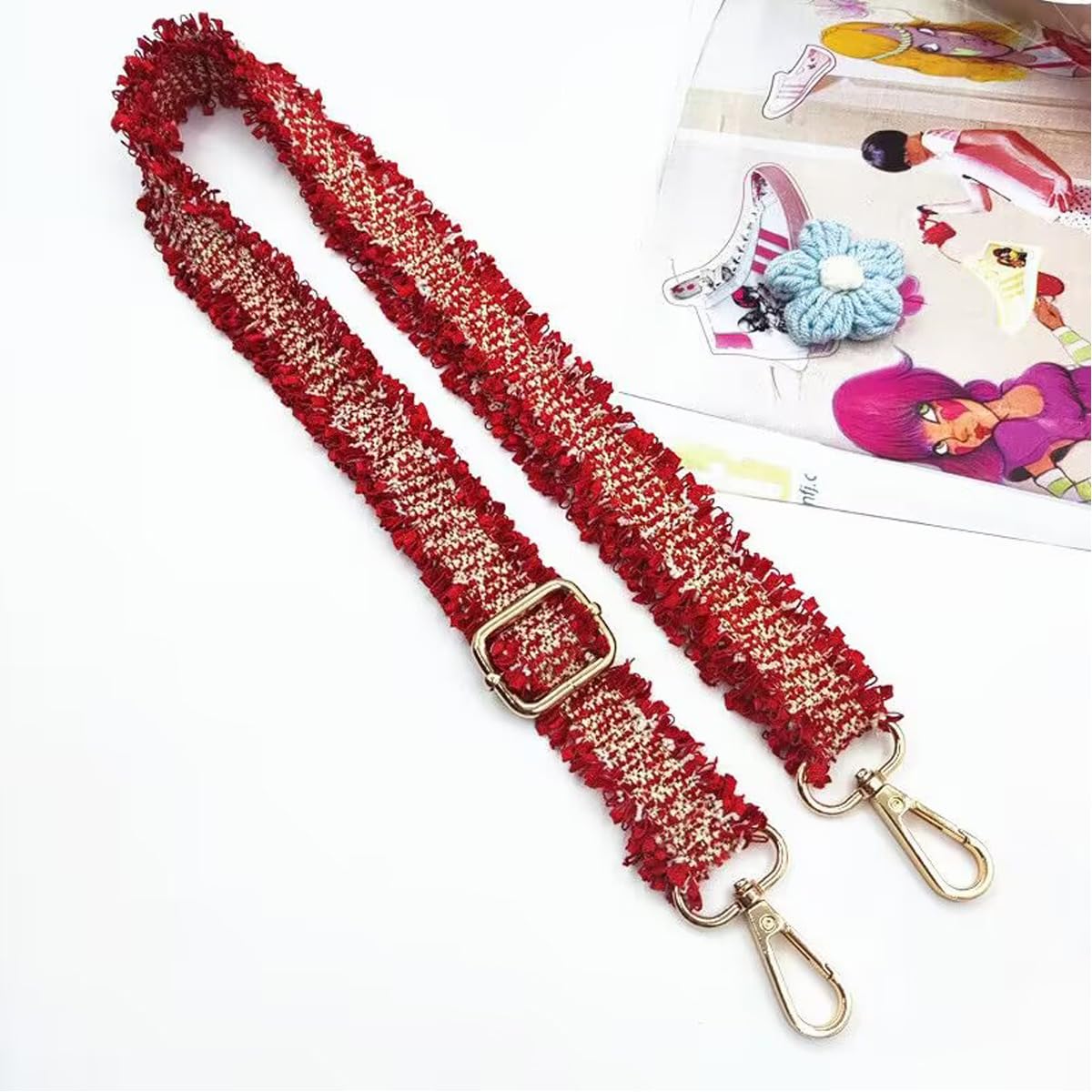 Verstellbarer Schultergurt für Taschen Rot, Taschengurte zum