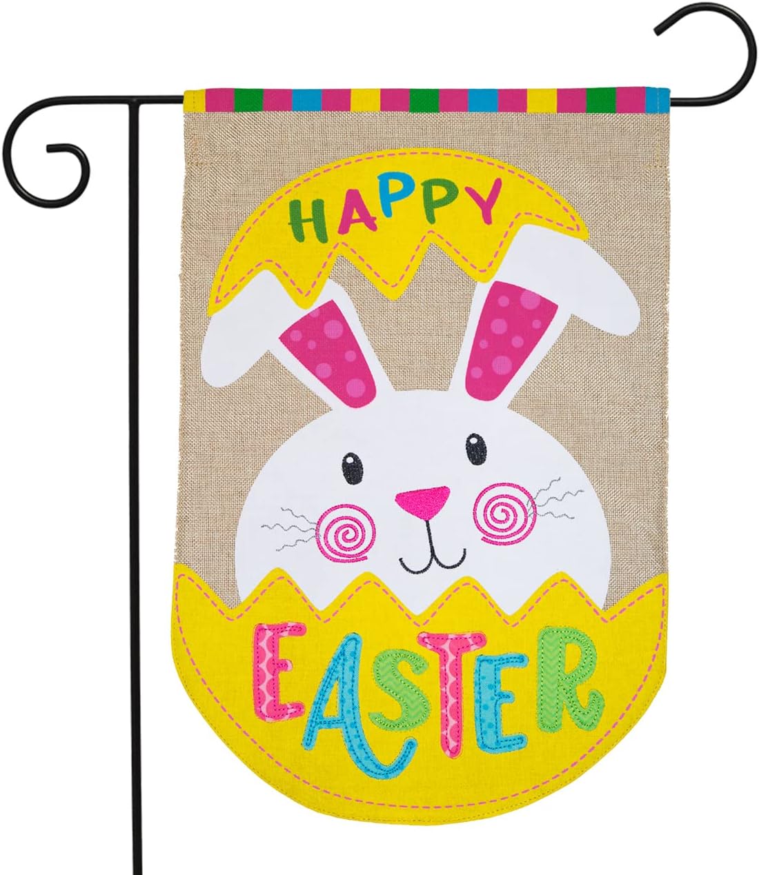 Briarwood Lane Easter Bunny Egg Burlap Garden Flag Holiday