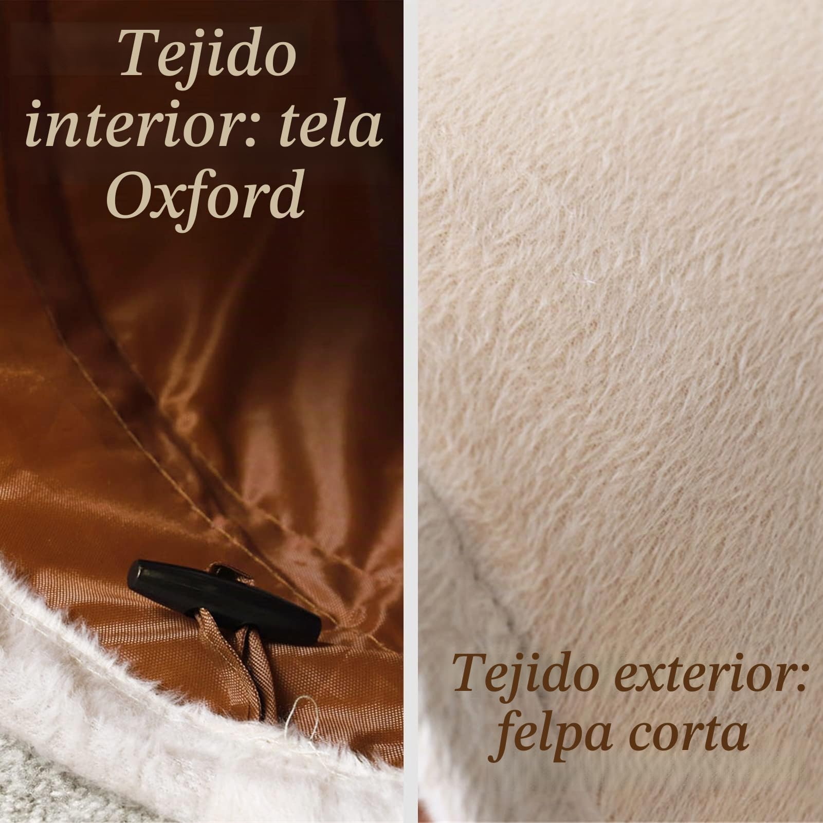 LeerKing Túnel para Gatos Juguete Plegable Silencioso con 2 Agujeros para Gatitos Conejos Cachorros Beige Longitud 115 cm * Diámetro 25 cm