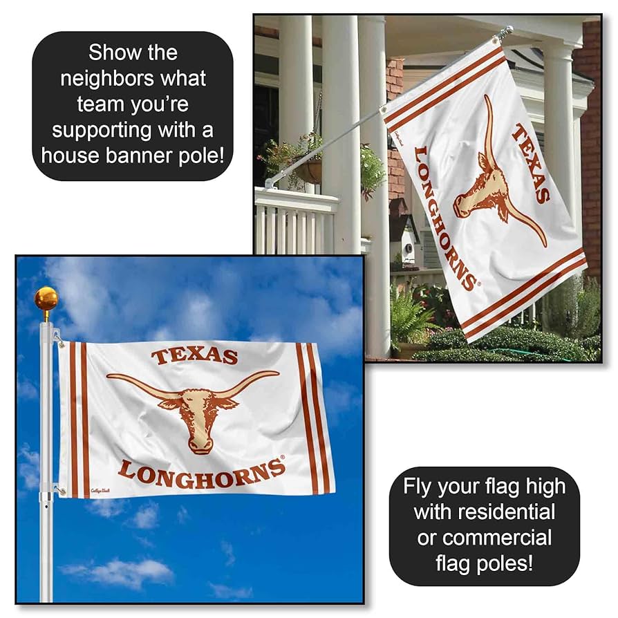 特大パブミラー　テキサス大学　texas longhorns カレッジ Amazon.com: Texas Longhorns UT University Large College Flag