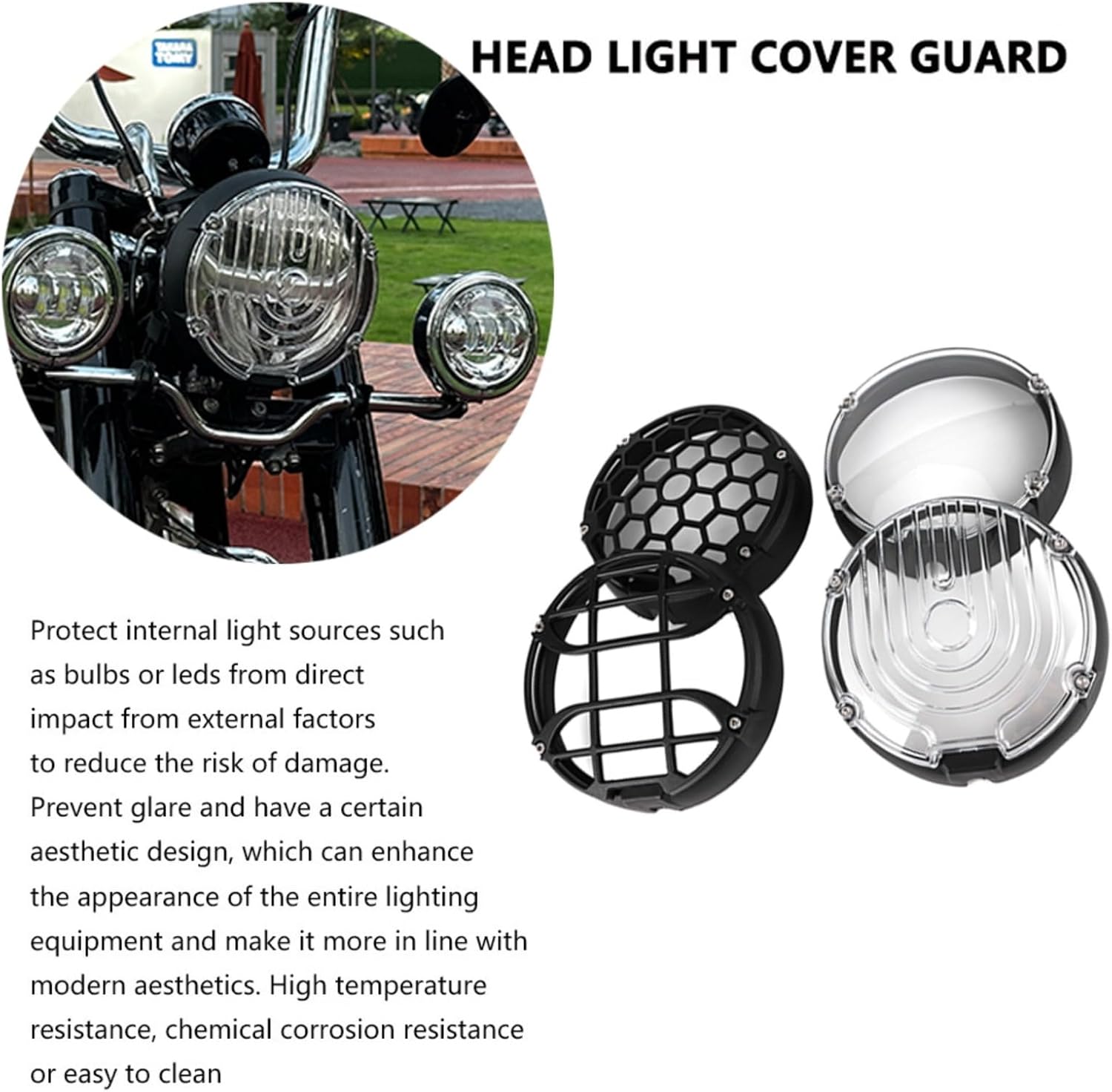 FOR R 12 18 R 12 NineT r12 r18 r12 ninet 2020-2024 2025 Motorcycle ABS Retro Headlight Glass Decorative Cover Headlight Guard Grille Headlight Covers (H)