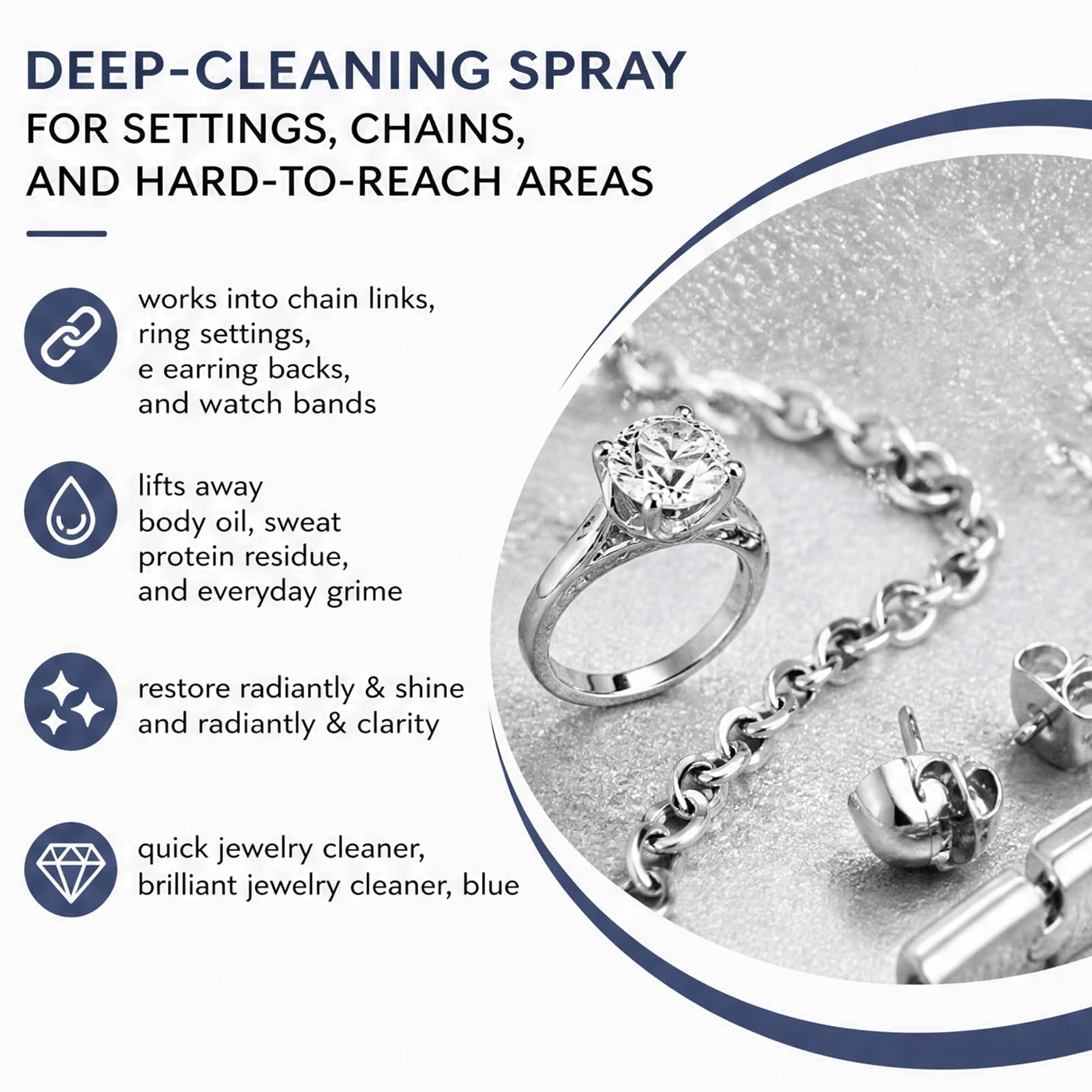 Jewelry Polish & Shine Spray - Sanfte Schmuckpflege, schnell wirkender Glanzrestaurator und Klarheit, stellt strahlend & Klarheit wieder her, Jewelrys Protective Finish Spray, (5PCS)