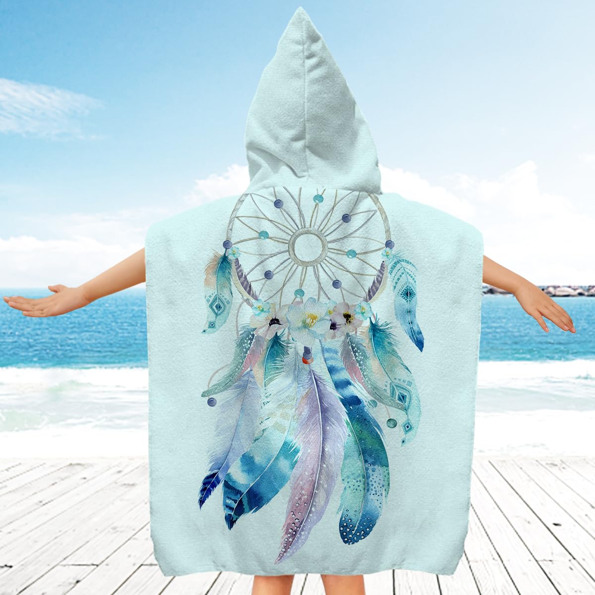LOMTRATS Quick-drying Surf Poncho, Changing Towel, Bathrobe - Image 3