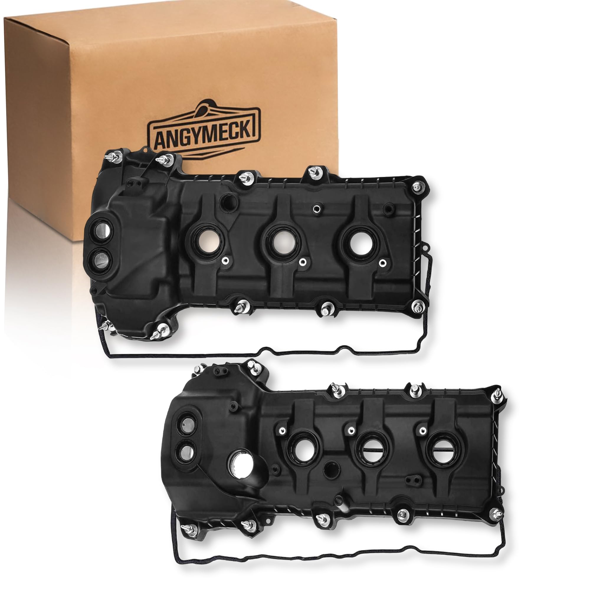 Non-Turbo Only Valve Cover Pair Compatible With Ford F150 2011-2012 Compatible With Ford Explorer 2011-2019 Compatible With Lincoln MKX 2011 Naturally Aspirated Only V6 3.5L 3.7L NOT Fits R.a.p.t.o.r