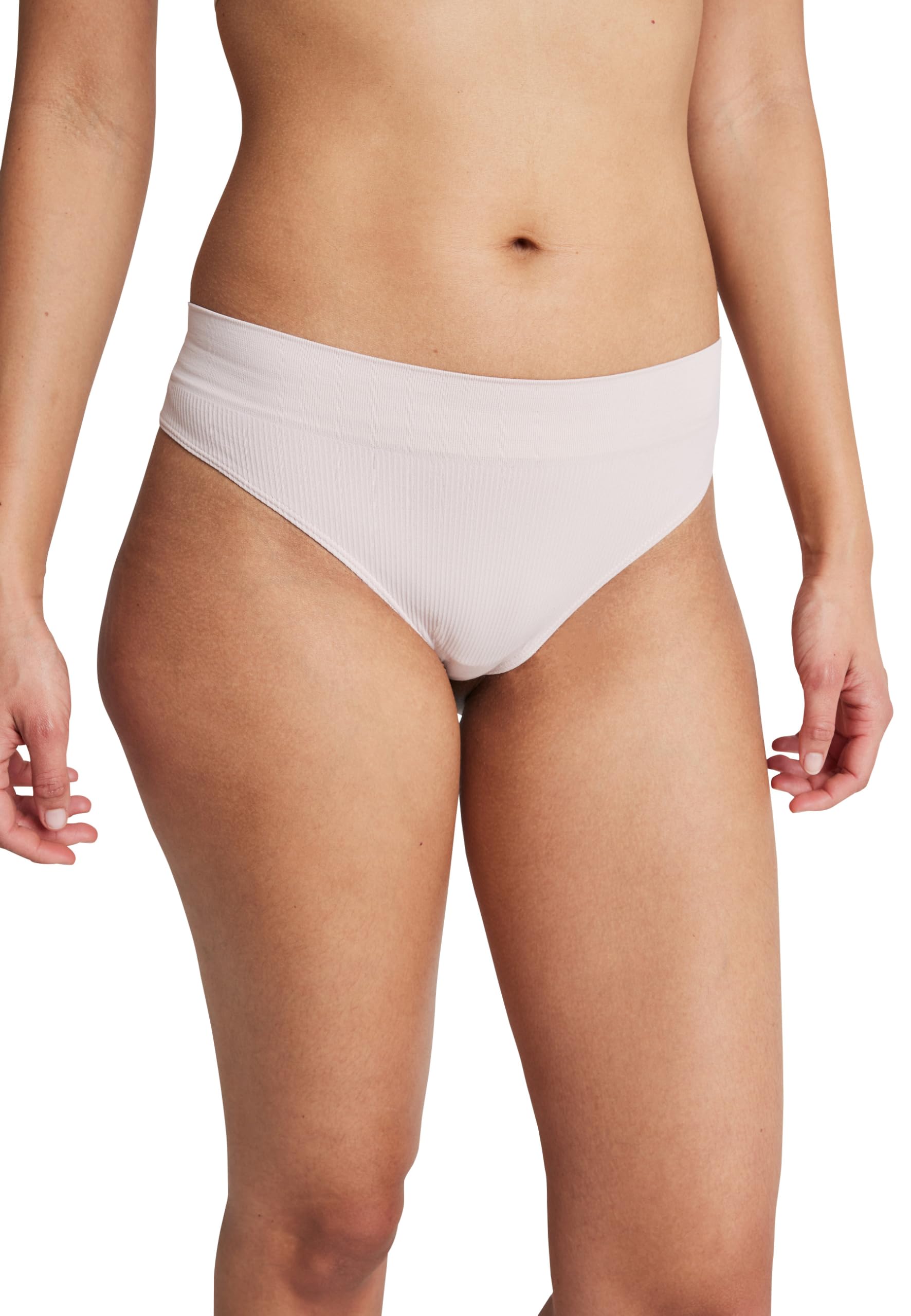 Jockey Women's Eco Seamfree Rib Thong, Pink Haze, M