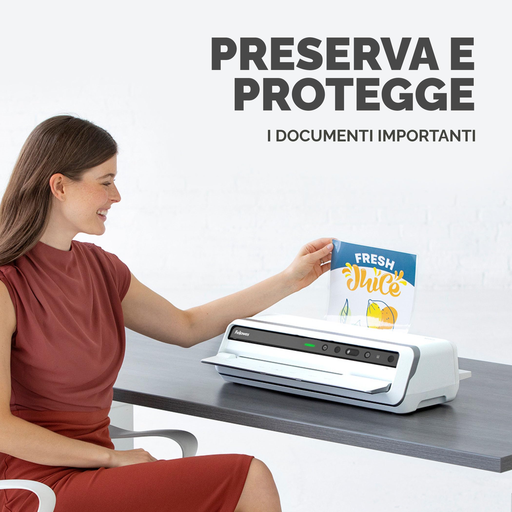 Fellowes Pouches per plastificazione A4 lucido 100 pezzi 160 micron
