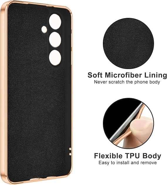 Dinick Black for Samsung Galaxy S26 Case with Ring Holder Kickstand