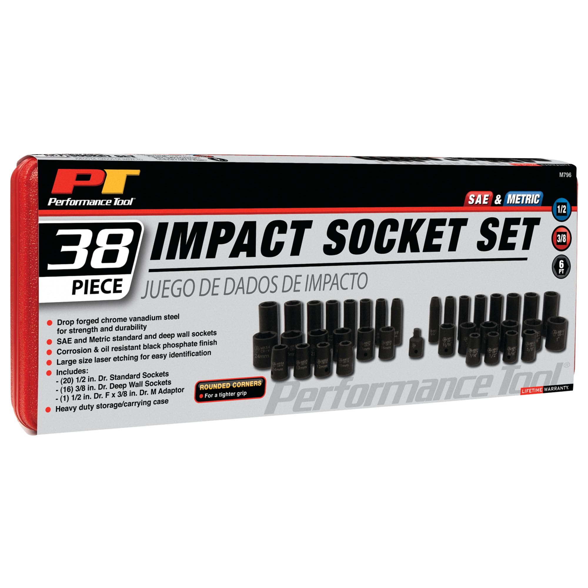 Performance Tool M796 38-Piece con Attacco da/