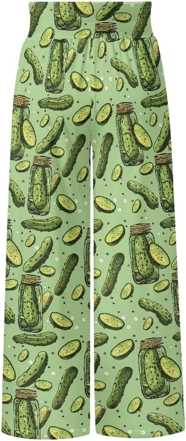 Wide Leg Trouser Pants for Women Plus Size Yoga Pants High Waist Casual Lounge Pant - Image 3