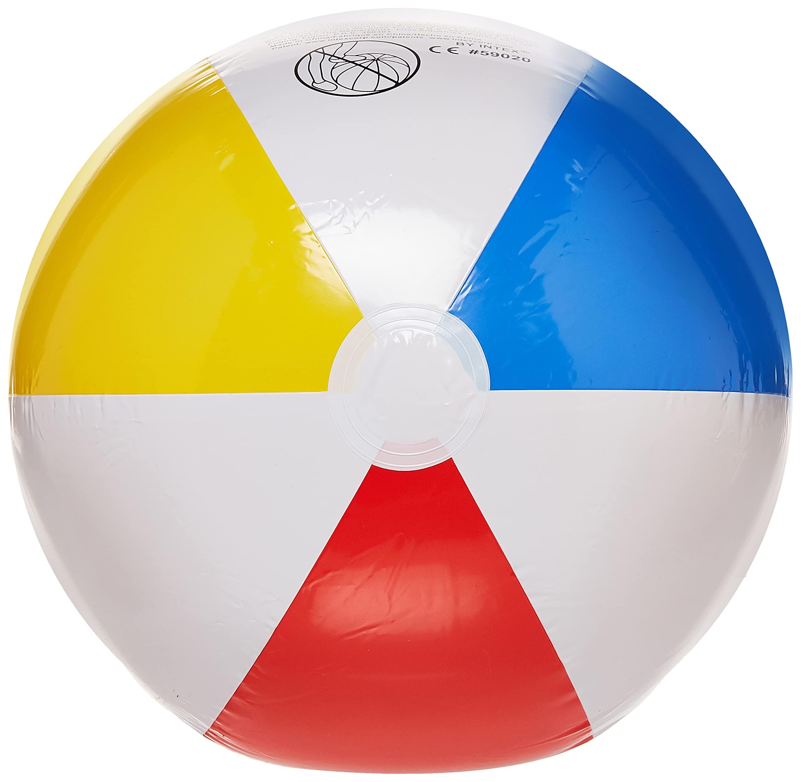 VWretails Glossy PVC Panel Inflatable Beach Ball - 20" (Multicolor) 1