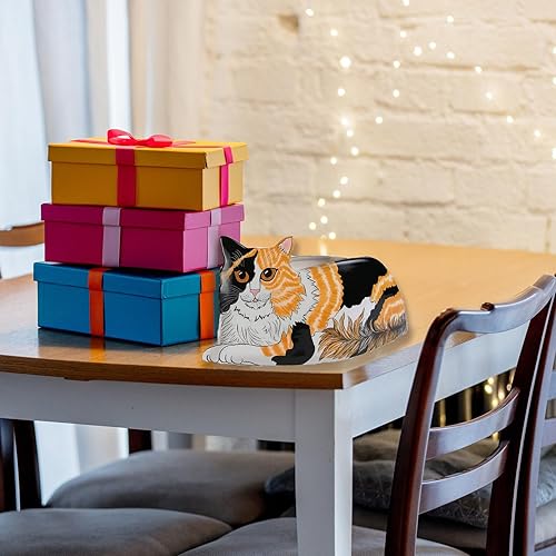 Miniatura 9 de Pavilion Gift Company Patches-Calico-Jarrón para gatos de 6.5 x 12.5 pulgadas, 12.5 pulgadas, negro, blanco, naranja