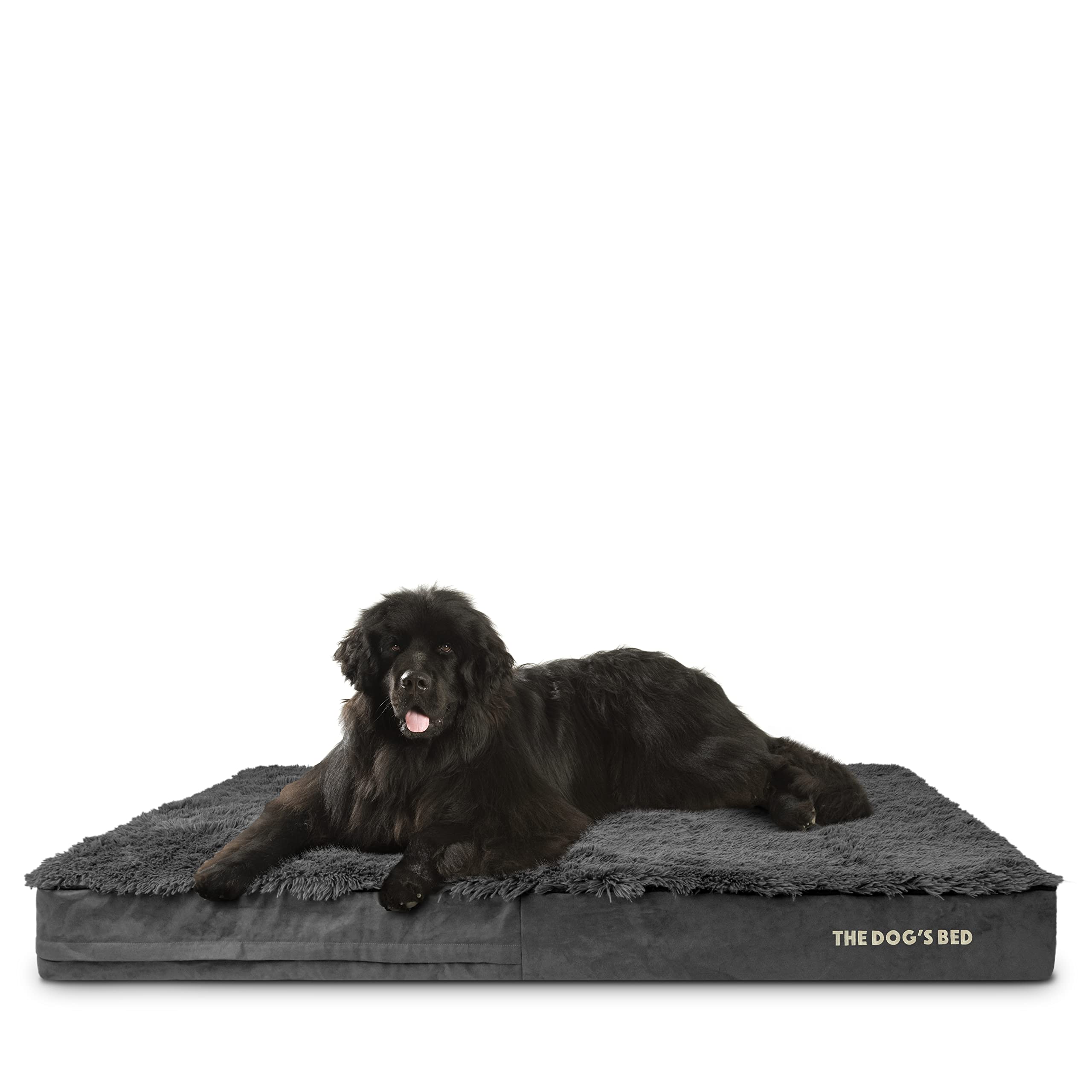 The Dog’s Bed Orthopaedic Memory Foam Dog Bed for XL Dogs, Waterproof Washable Cover, Anti-Slip Base, Calming Surface – CertiPUR-Certified Foam, Grey Plush, 15cm Thick — view 28
