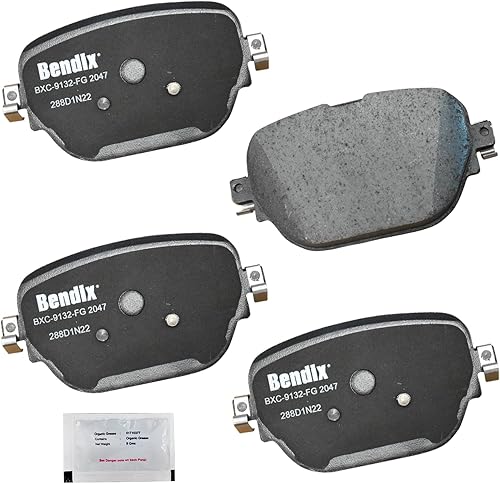 Miniatura 305 de Bendix Priority1 CFC154 - Juego de pastillas de freno de disco para Avanti II, Century, LeSabre, Regal, Riviera, chasis comercial, DeVille