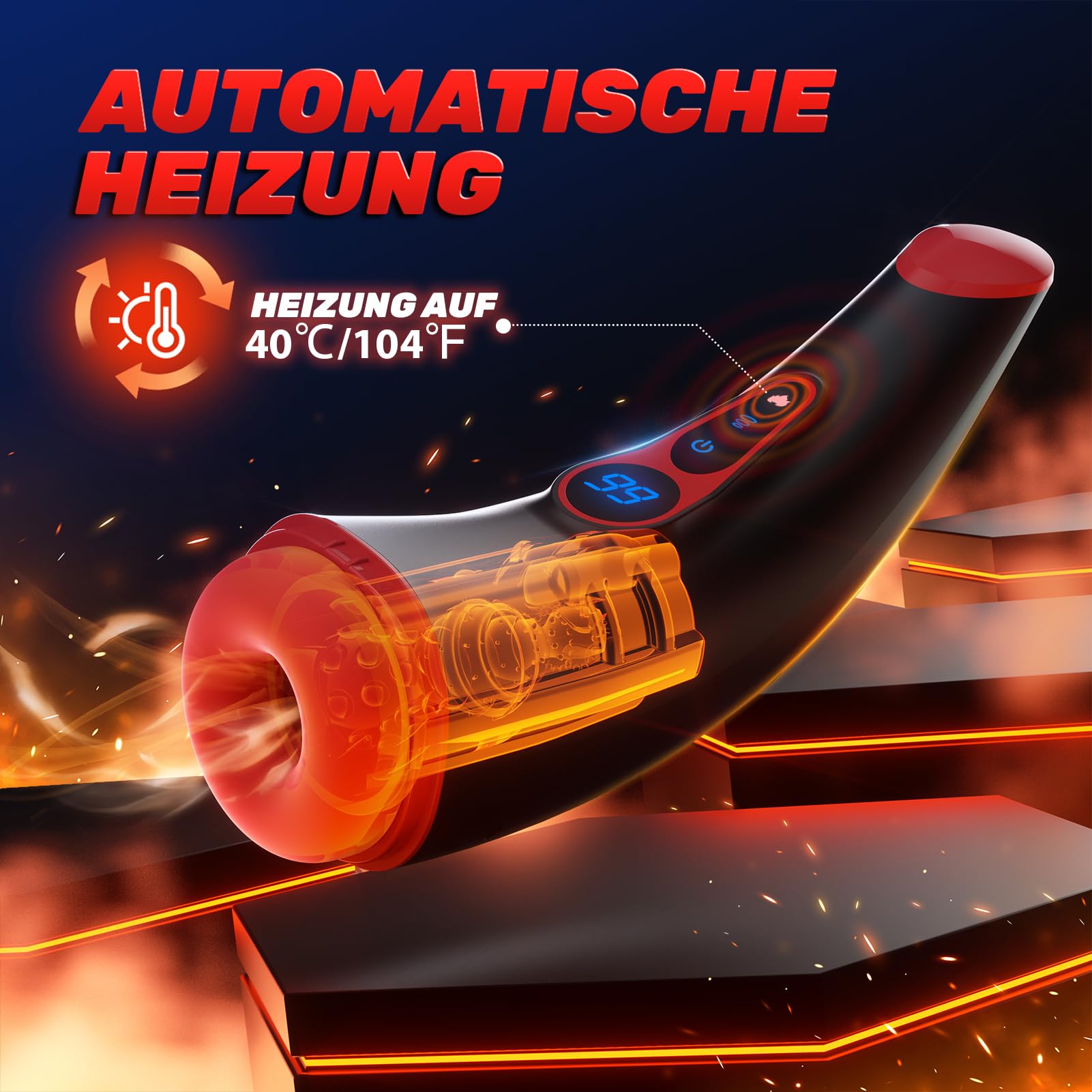 Tauara Masturbatore Uomo con APP, Sex Toys Masturbtore per Pene Vibratore con 9 Aspirazione e 9 Vibrazione, Masturvatore per Uomo Sex Toy 3D Vagina Finta, Display LCD Sexytoysys