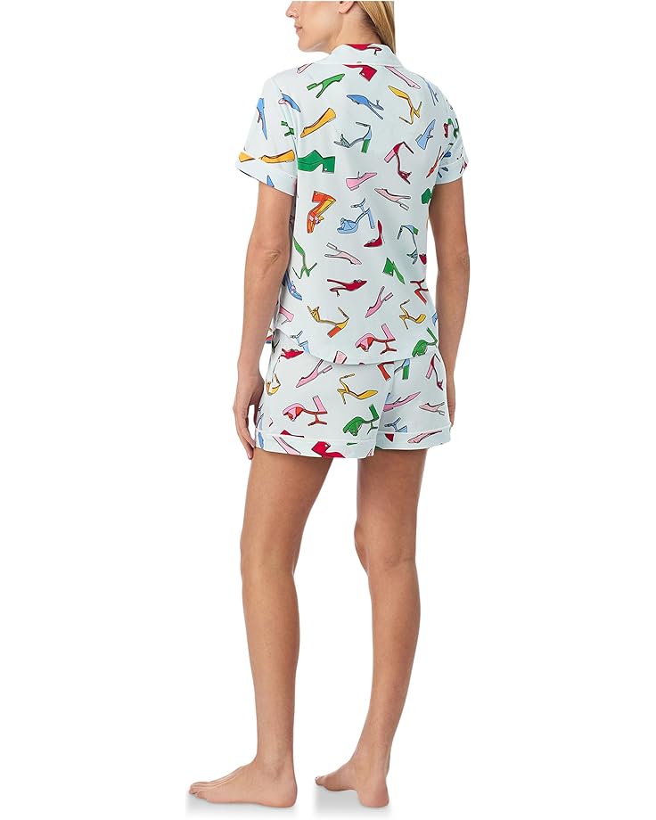 Kate Spade New York Short Sleeve Brushed Jersey Boxer Pj Set - #2 of 3