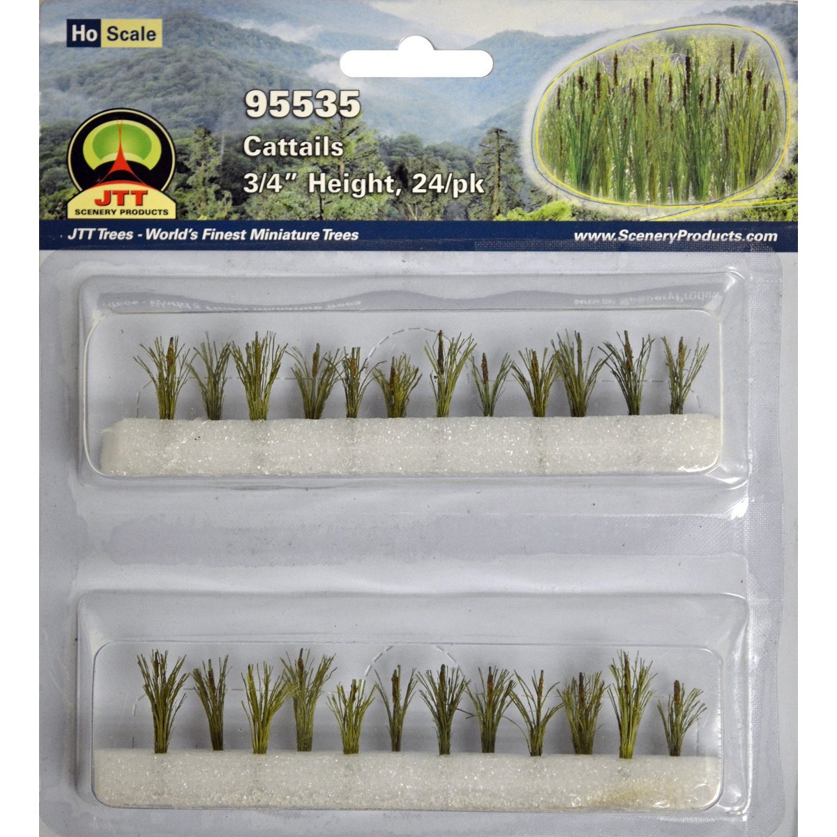 Gardening Plants Cattails HO Scale Hobby Train Sceneries
